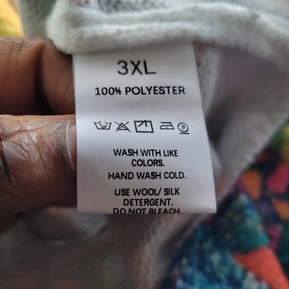 Unbranded Van Gogh Starry Night Print Cardigan Lightweight Sweater (Size: 3X) - Picture 4 of 13